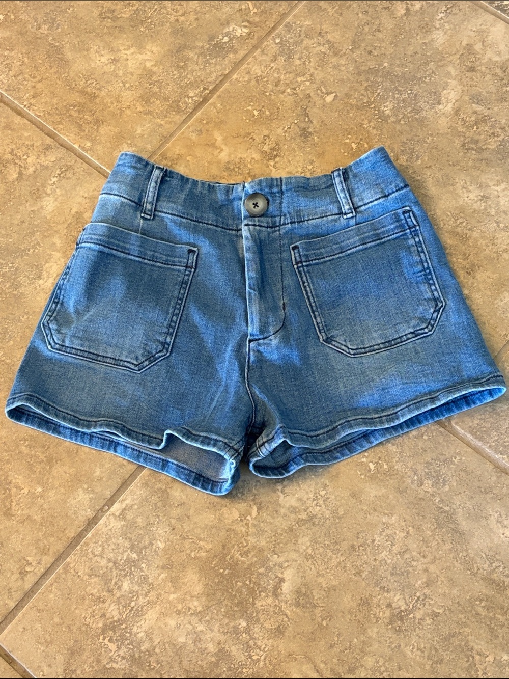 Anthropologie Maeve The Colette Denim High Rise Shorts Blue Size 26